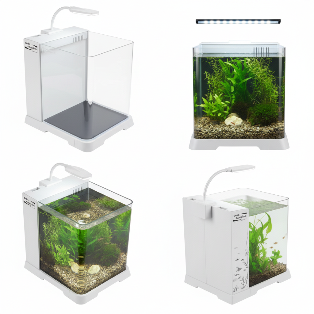 آکواریوم دلسا مدل B101 – Delsa Aquarium Model B101 با طراحی شفاف و پایه محکم