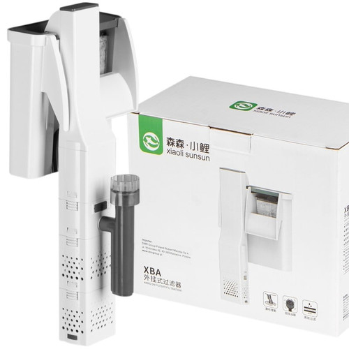 فیلتر آویز آکواریوم Sun Sun XBA-200 روی مخزن شیشهای – محصول نئو آکواریم